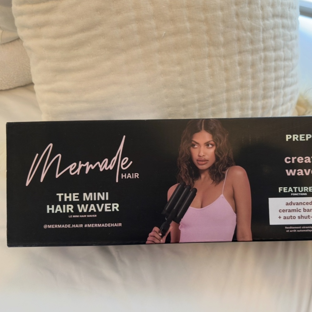 Mermade hair mini hair waver, brand new, 1", black